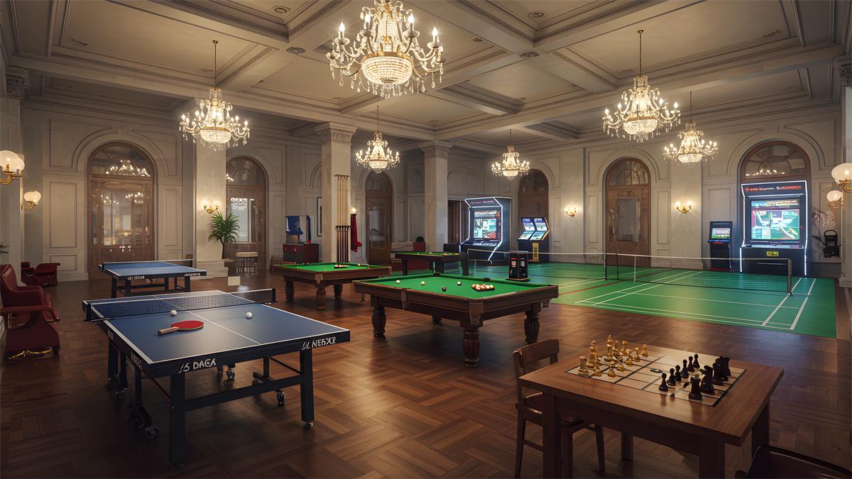 Indoor games room at J7 Icon